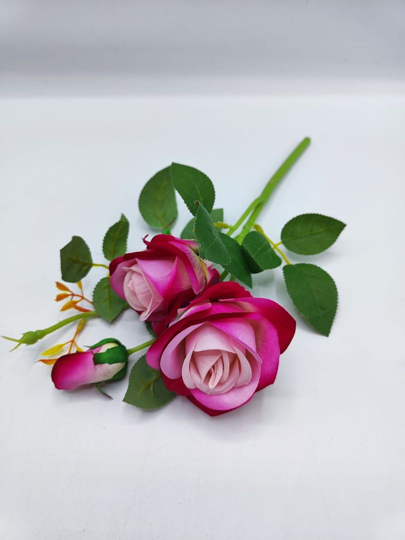 ROSA GAMUZADA POR 3 (NB531)