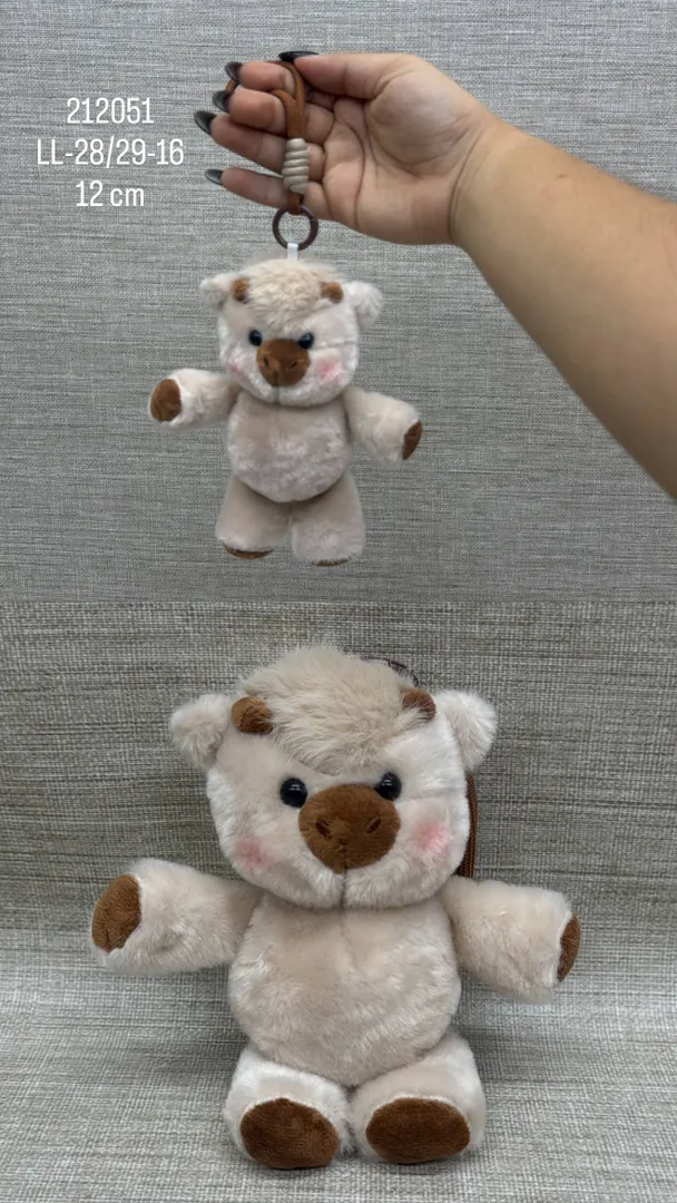 LLAVERO DE TORITO QUE CORRE 12 CM