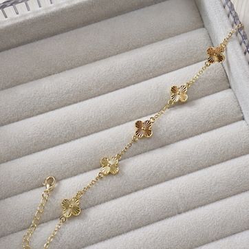 Pulsera Trebol Dorada - imagen 1
