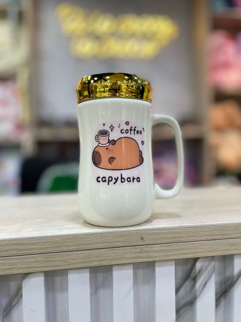 MUG TAPA ESPEJO CAPIBARA 