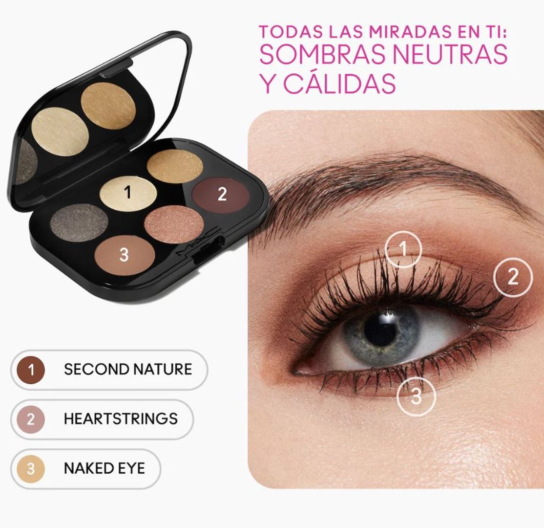 MAC CONNECT IN COLOUR NUDE X6 PALETTE NUDE BOARD