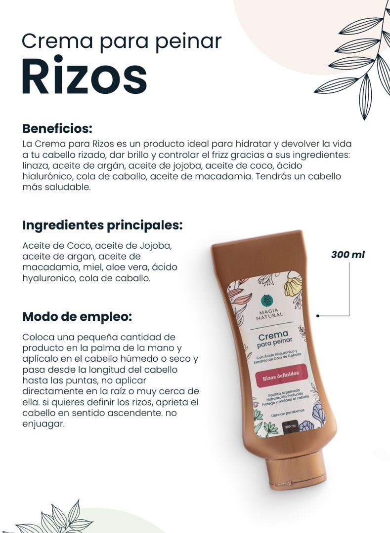 Crema para peinar Magia Natural