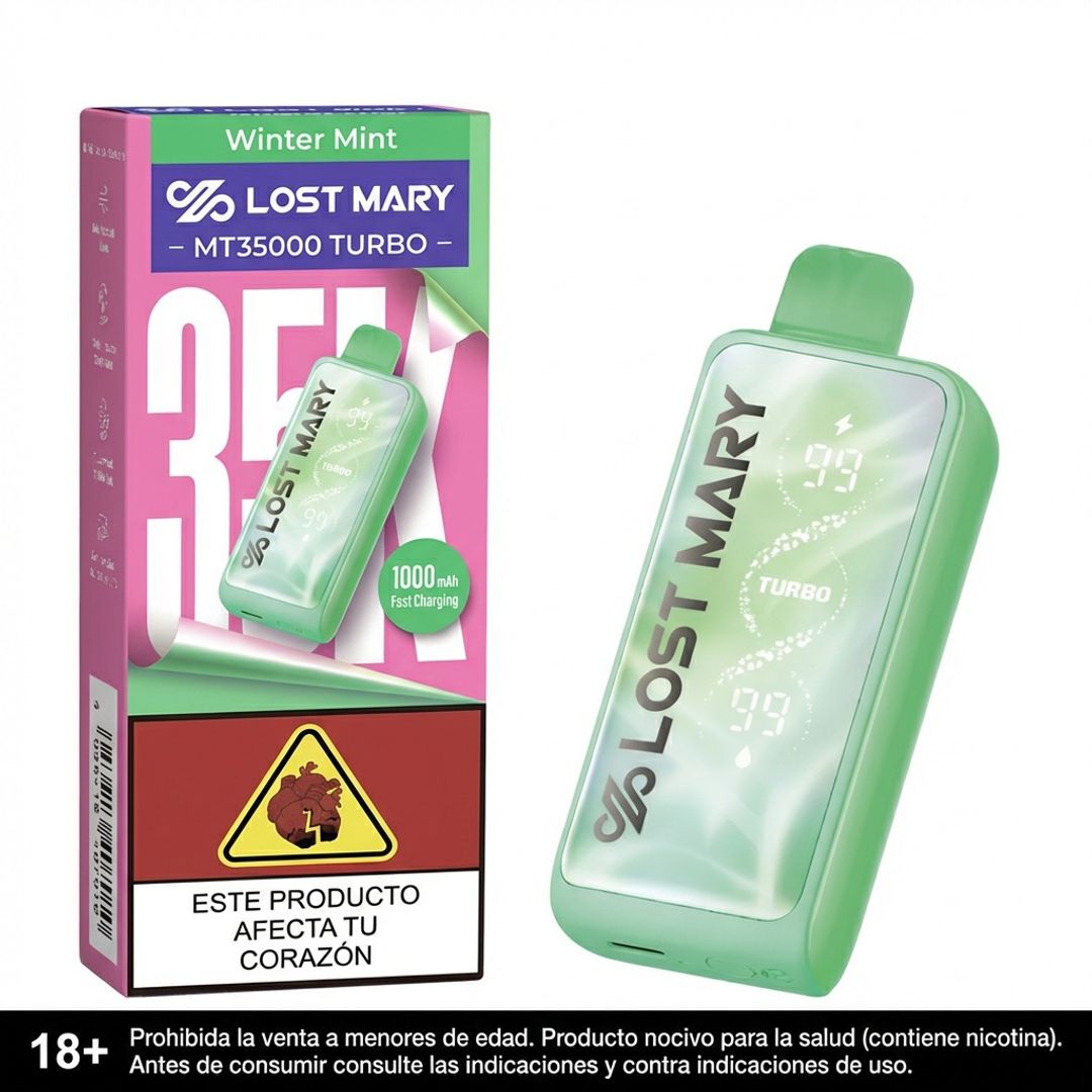 Lost Mary Winter Mint 35.000 Puffs Mt Turbo
