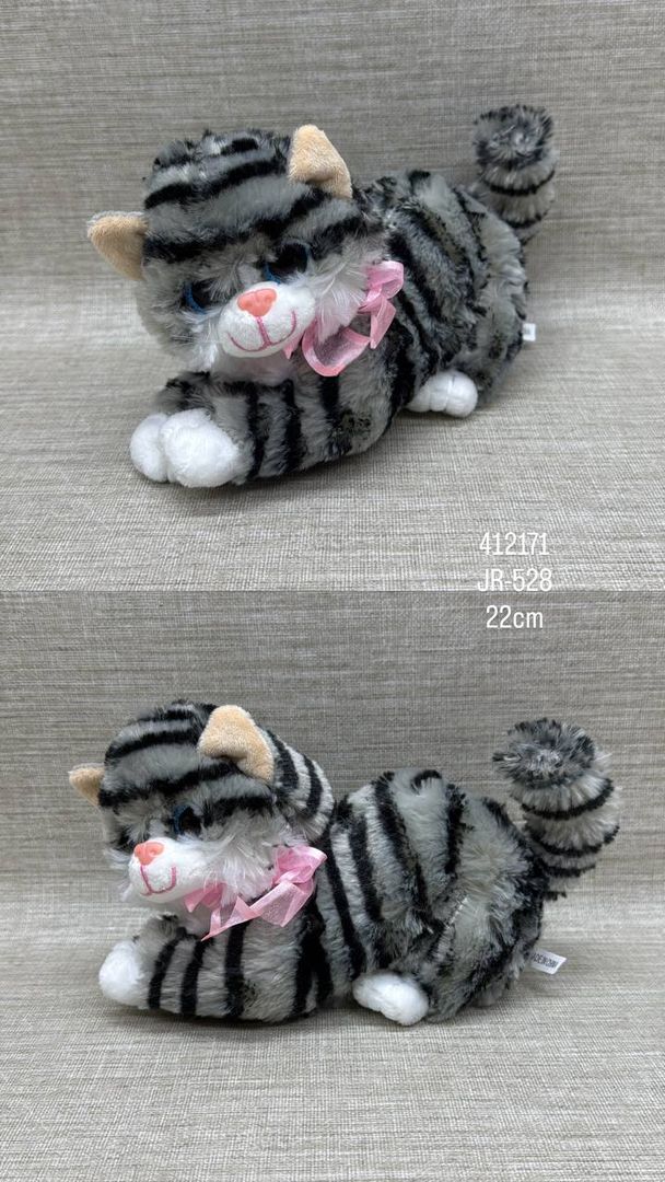 GATO CON MOÑO 22 CM