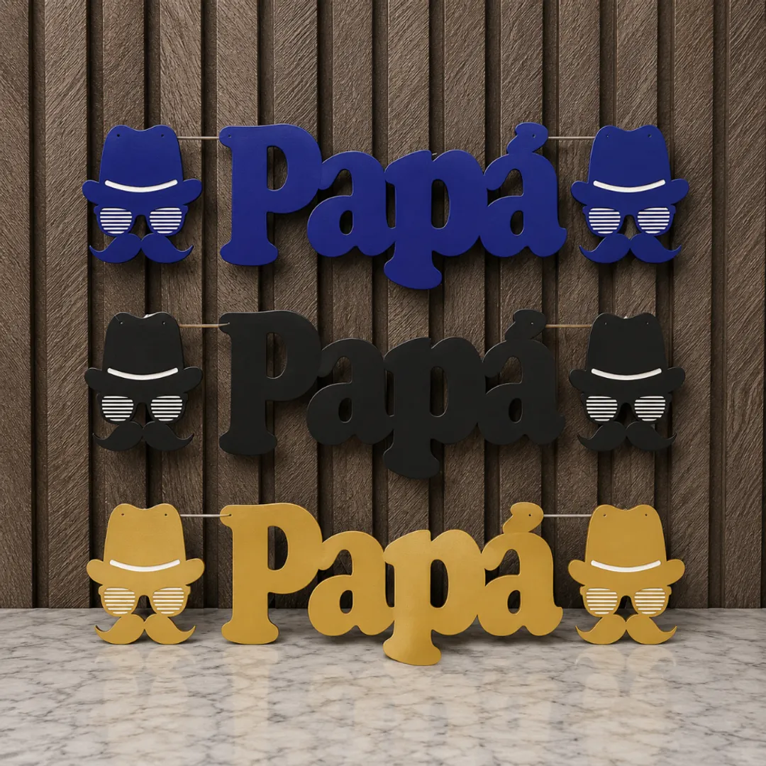 LETRERO PAPÁ GRANDE 1.10 CM X 32 CM 