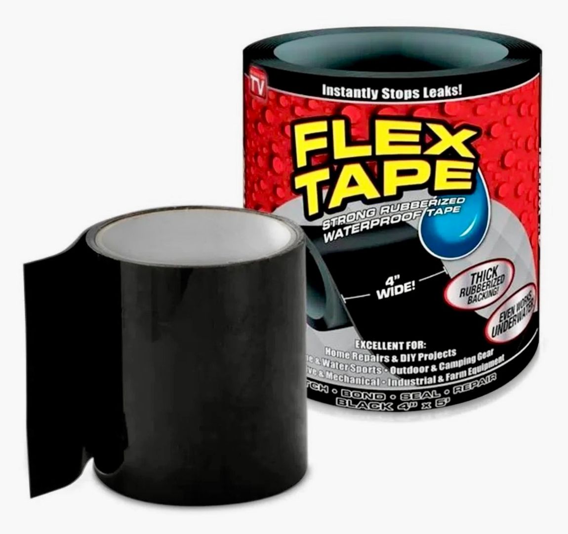 Cinta Adhesiva Impermeable Reparaciones Anti Fluido Negra