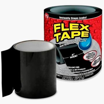 Cinta Adhesiva Impermeable Reparaciones Anti Fluido Negra - imagen 1