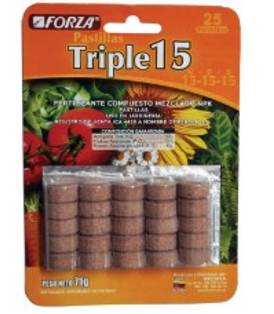 TRIPLE 15 PASTILLAS FERTILIZANTE 
