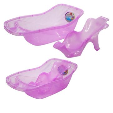 Imagen del producto BAÑERA GRANDE CON SOPORTE AUXILIAR ROSADO