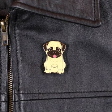 PIN PUG AMARILLO - imagen 3
