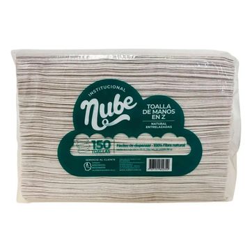 Imagen del producto D. TOALLA MANOS NUBE NATURAL EN Z X 150 HJ - CJ X 24 PAQ