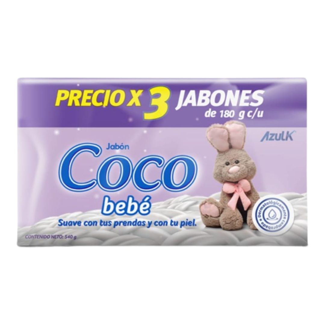  D. COCO BEBÉ X 180 GR PAQ X 3 UND 