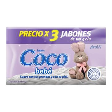 Imagen del producto  D. COCO BEBÉ X 180 GR PAQ X 3 UND 
