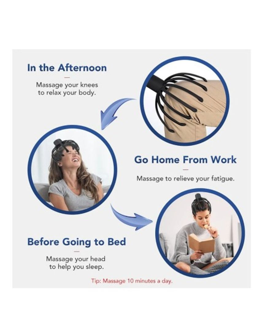 MASAJEADOR DE CABEZA INFRARROJO