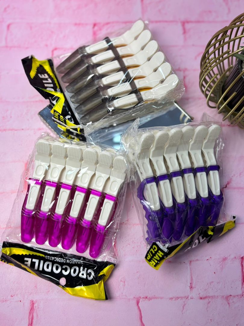 Set ganchos cocodrilo x 6