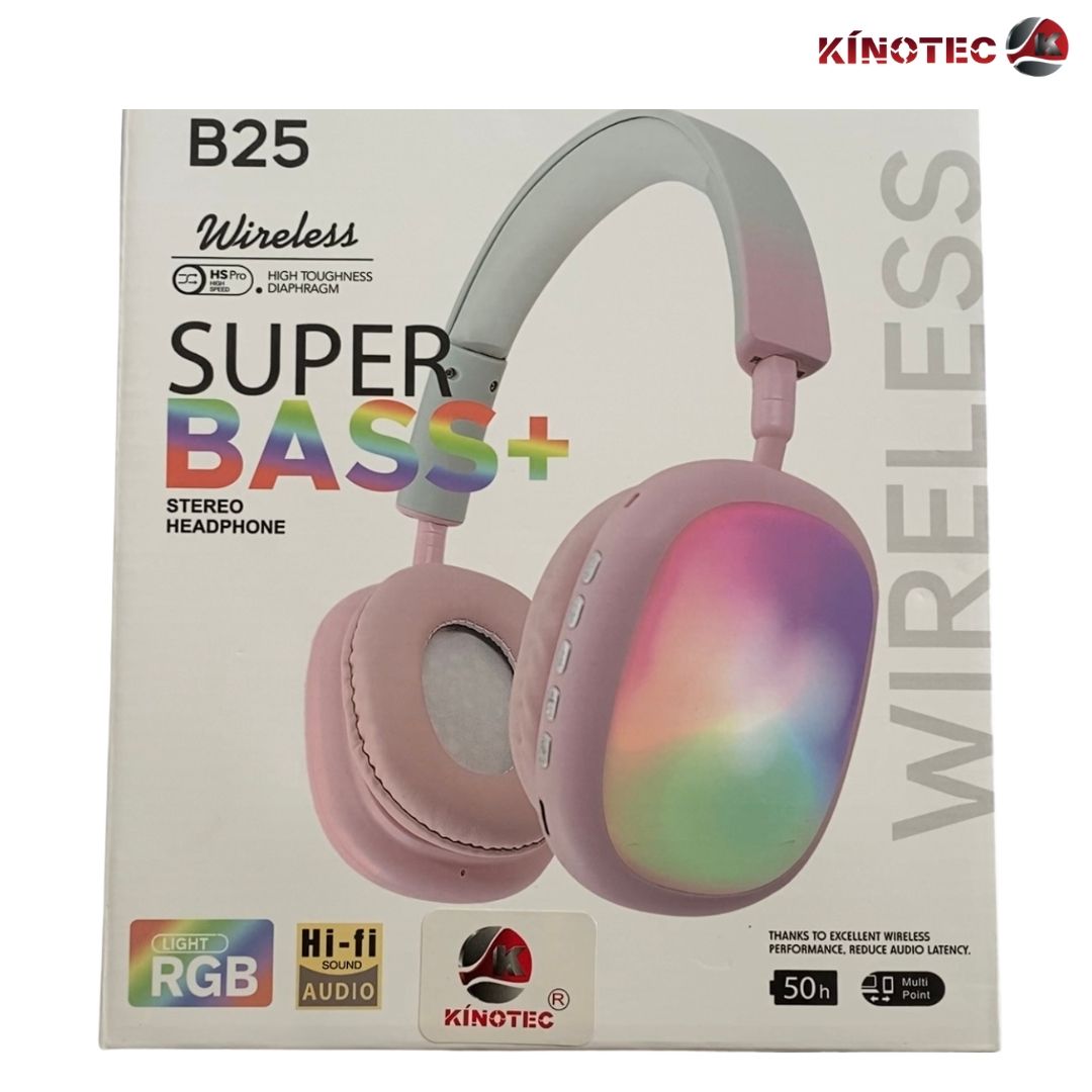 Diadema Bluetooth B-25 con luces LED