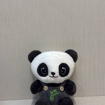 Imagen del producto PANDA OVEROL NEGRO 20 CM