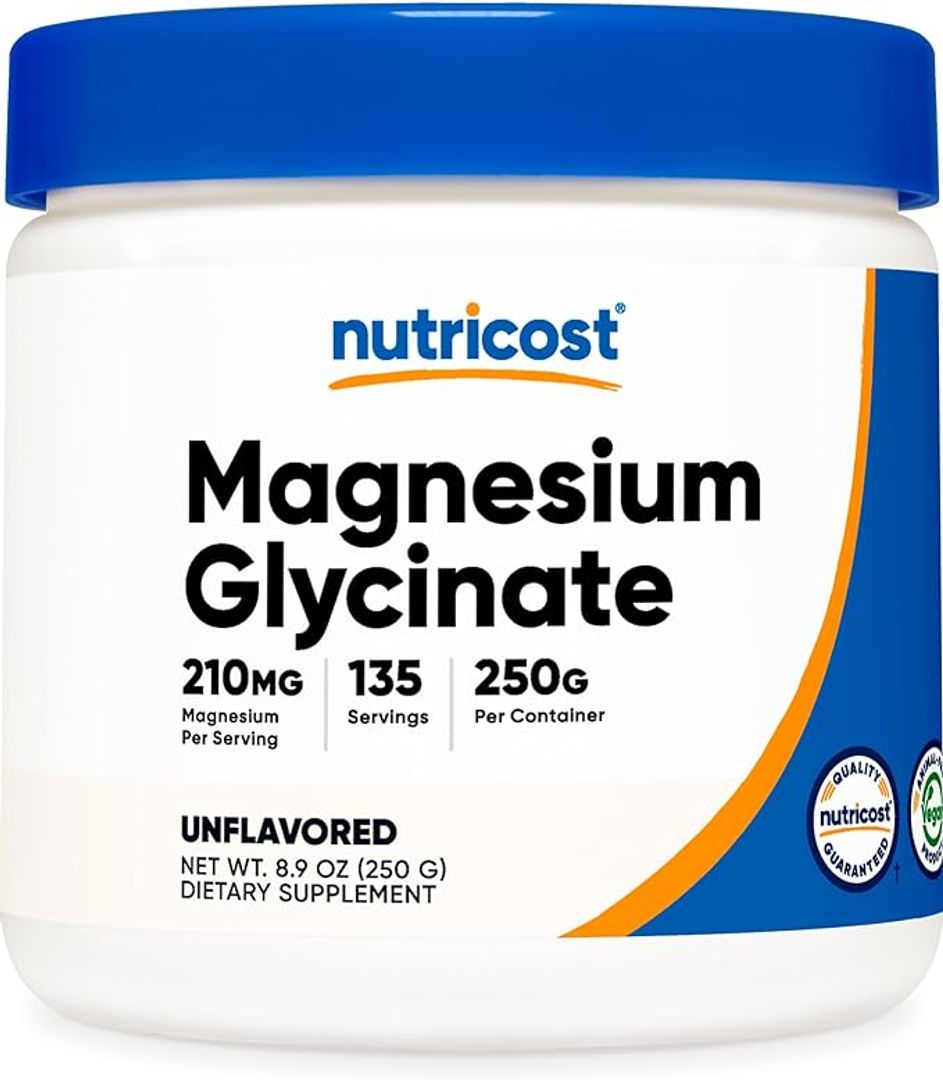 Magnesio Glicinato 210 mg 135 servings 250g NUTRICOST