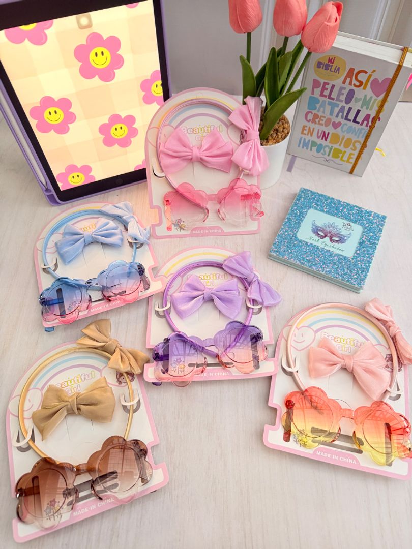Set de gafas y diadema 