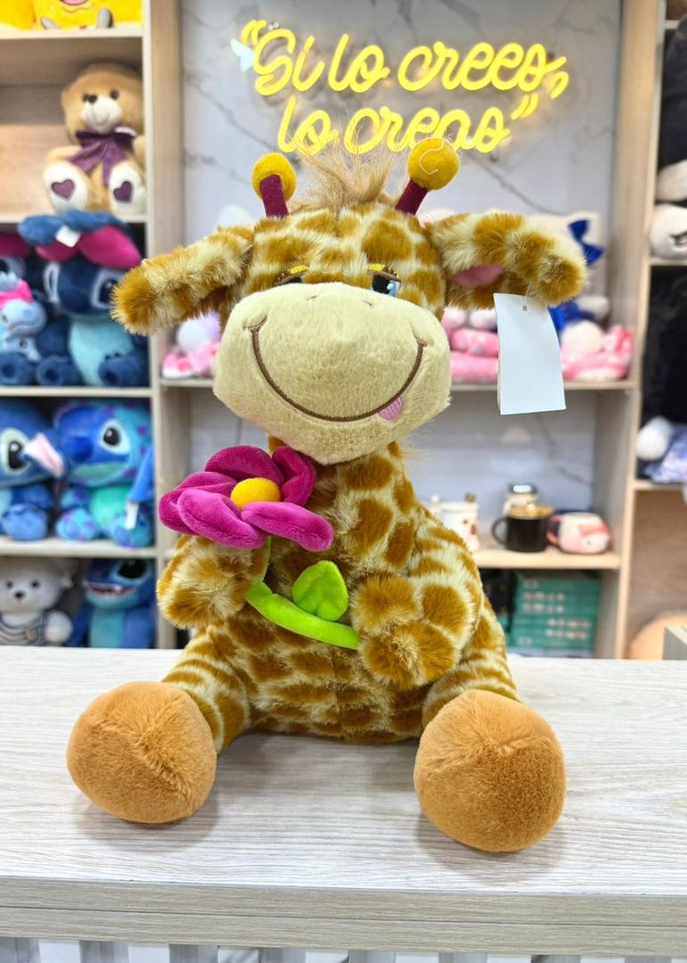 JIRAFA FLOR DE PELUCHE 30cm