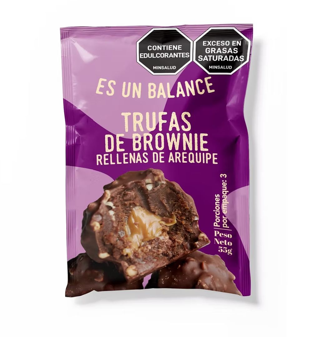 TRUFAS DE BROWNIE RELLENAS DE AREQUIPE ES UN BALANCE