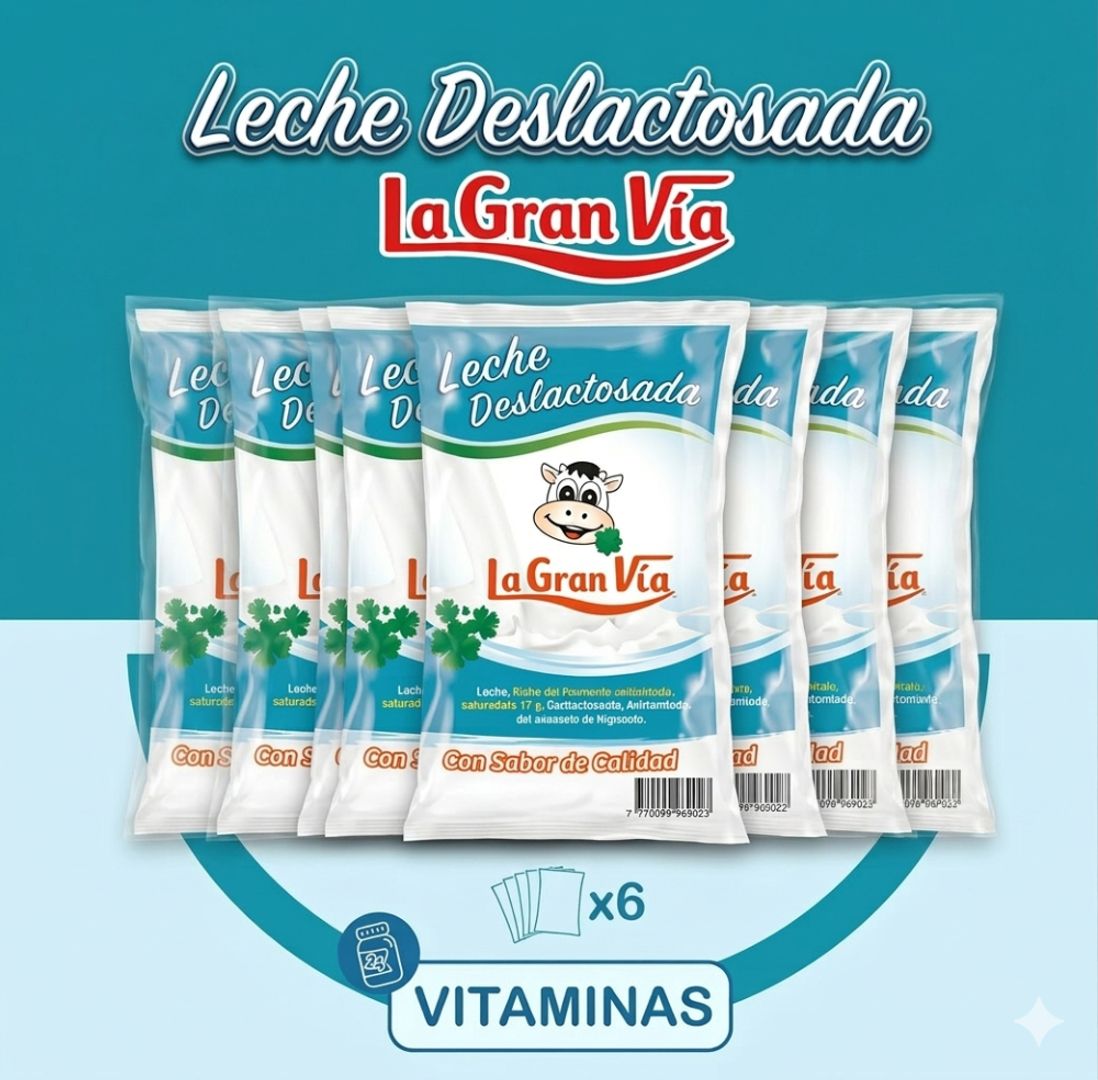 LECHE DESLACTOSADA LA GRAN VIA*6*900ML