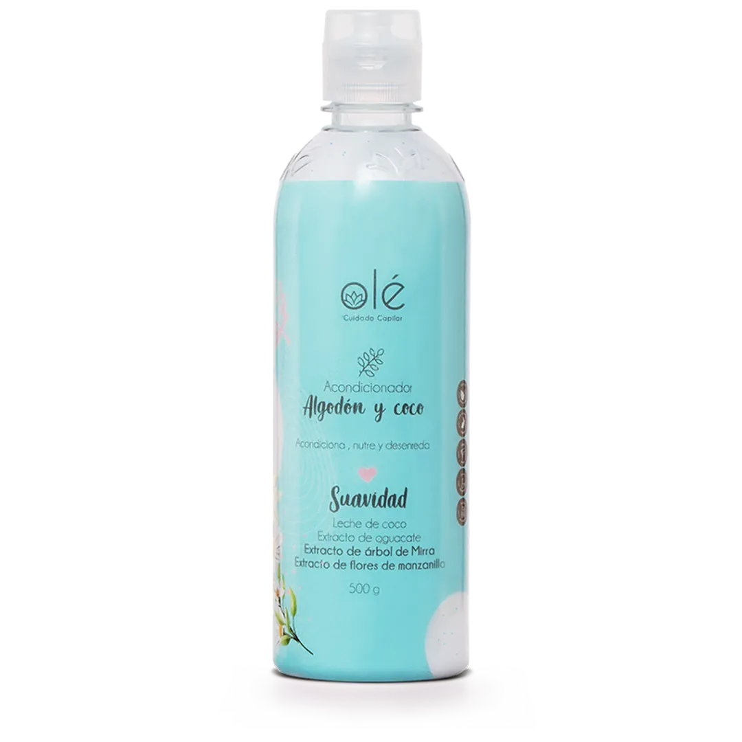 Acondicionador algodón y coco , olé capilar 