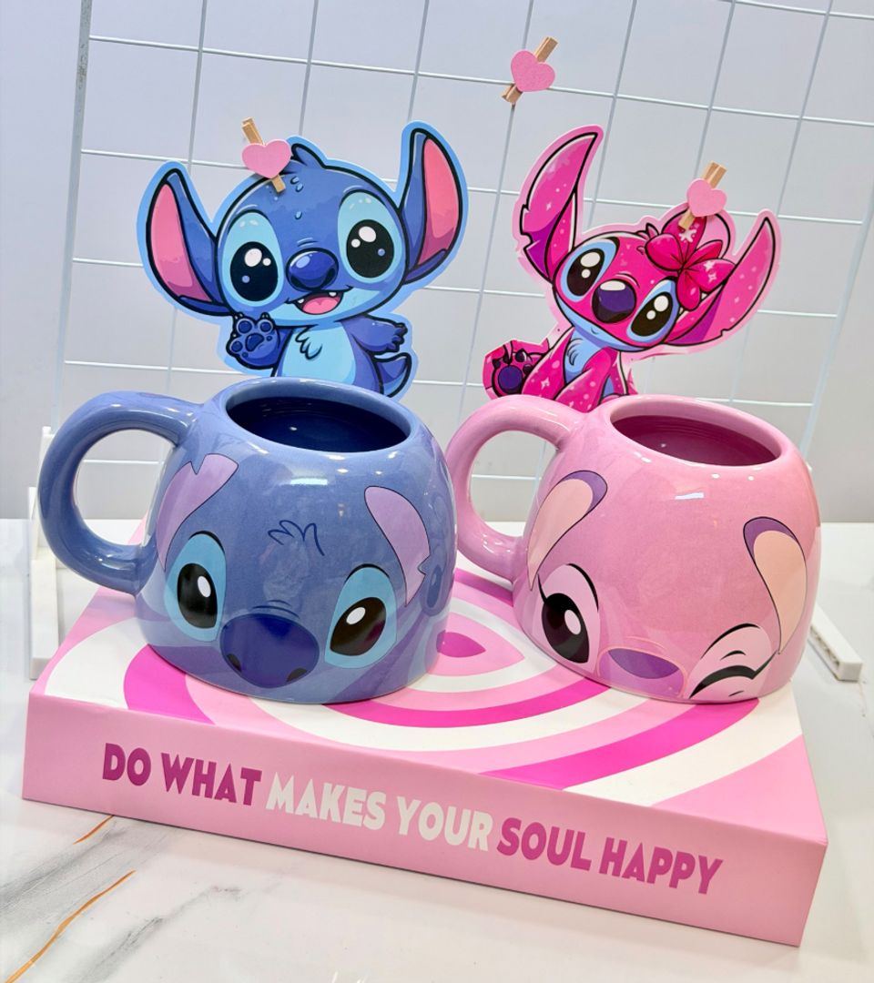 MUG QNGELA Y STITCH 