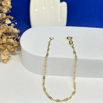 Pulsera espejos diamantada 18cm - imagen 1