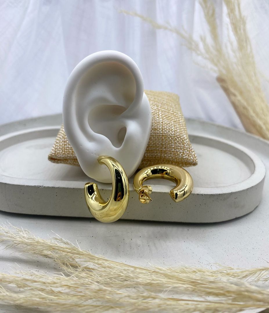 Topo candonga lisa, dorada, covergold 
