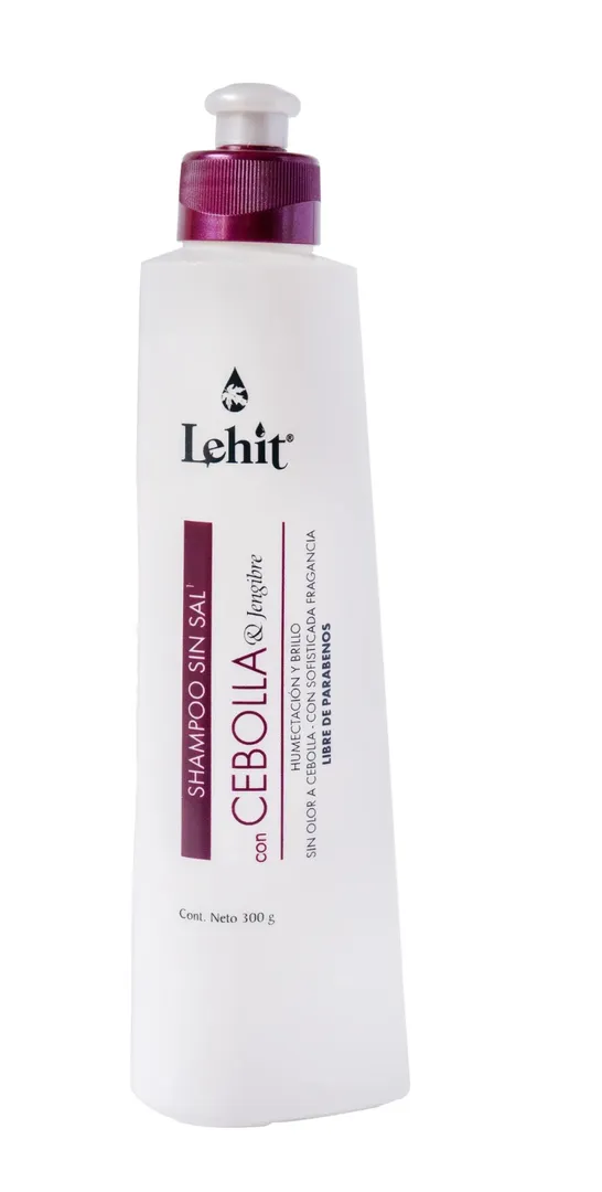  Shampoo Lehit Sin Sal con Cebolla y Jengibre 