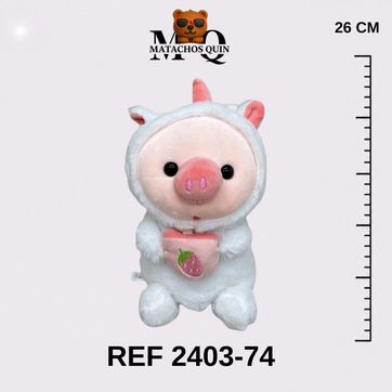 Imagen del producto CERDITO CON DISFRAZ DE UNICORNIO