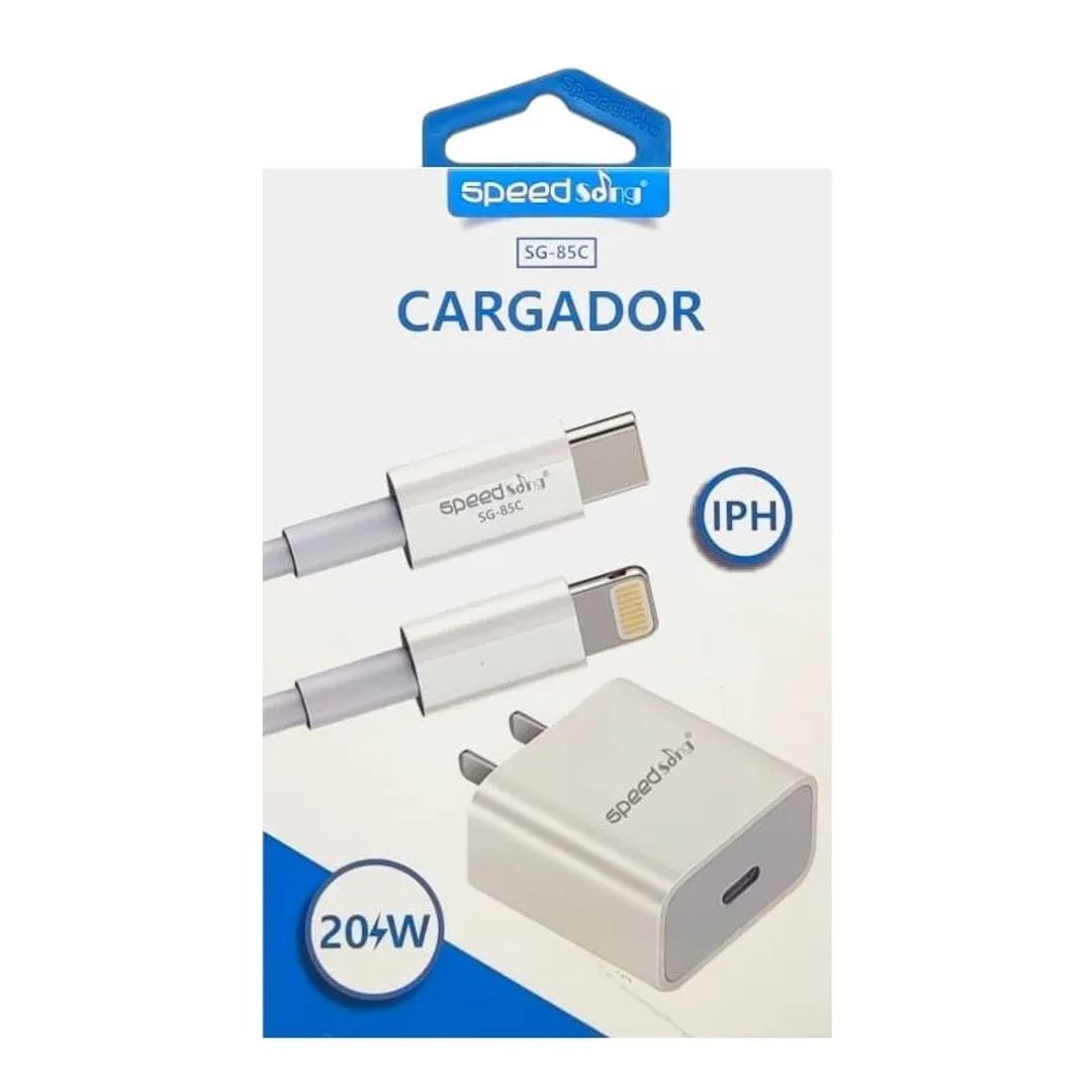 Cargador Iphone SpeedSong 25W carga rápida SG85C