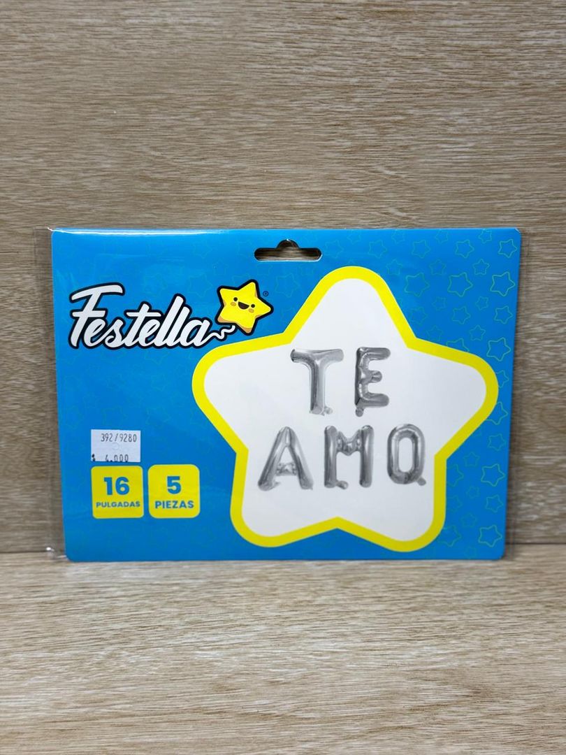 392 TE AMO PLATEADO