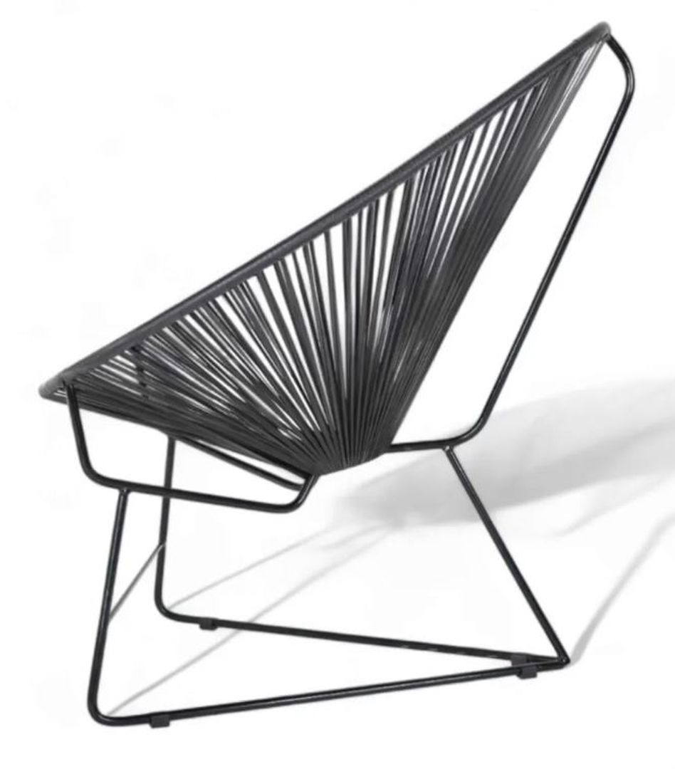 Silla Acapulco y mesa tejida