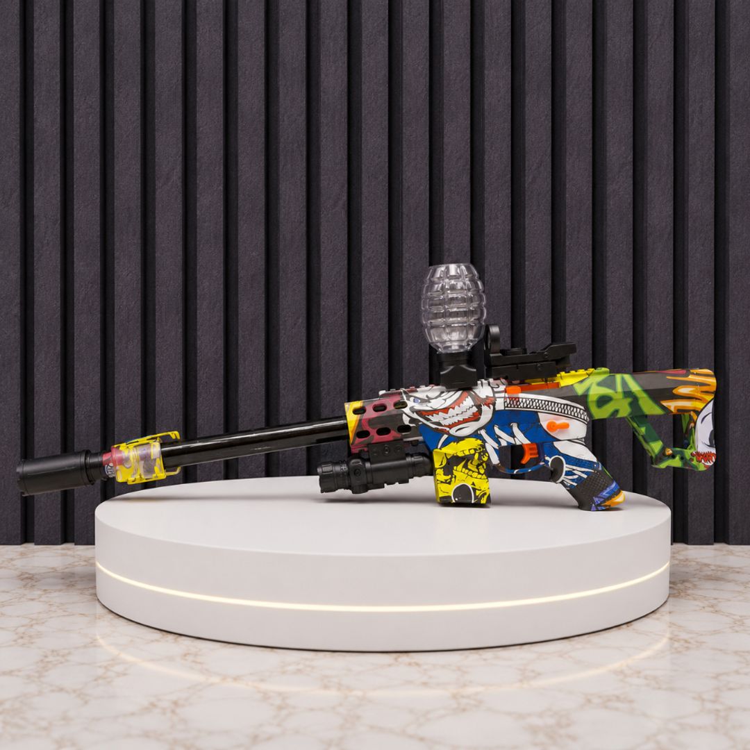 LANZADOR HIDROGEL FUSIL GRANDE CON LASER 