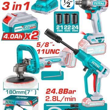 Imagen del producto JUEGO DE HERRAMIENTAS INALAMB 20V