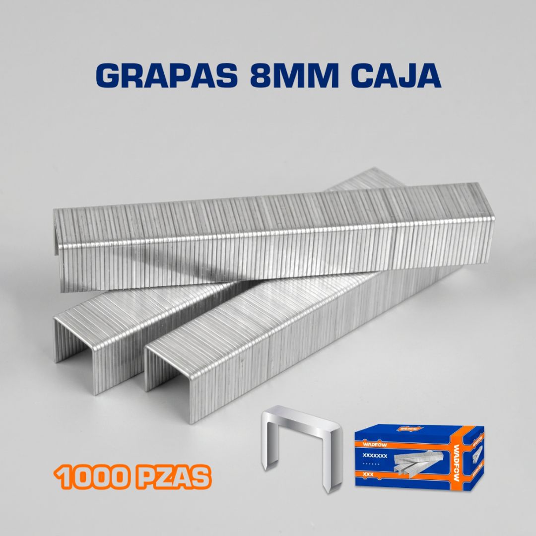 GRAPAS 8MM CAJA DE 1000 PZAS