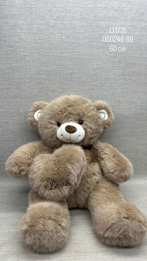 OSO CAFE CON CORAZON DE 60  CM 