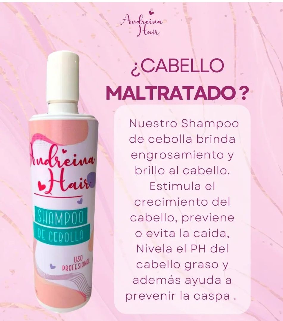 shampoo de cebolla andreina hair 