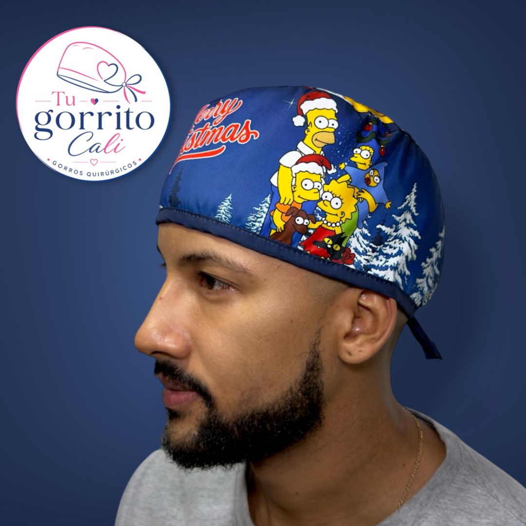 Simpsons Navidad azul oscuro hombre 