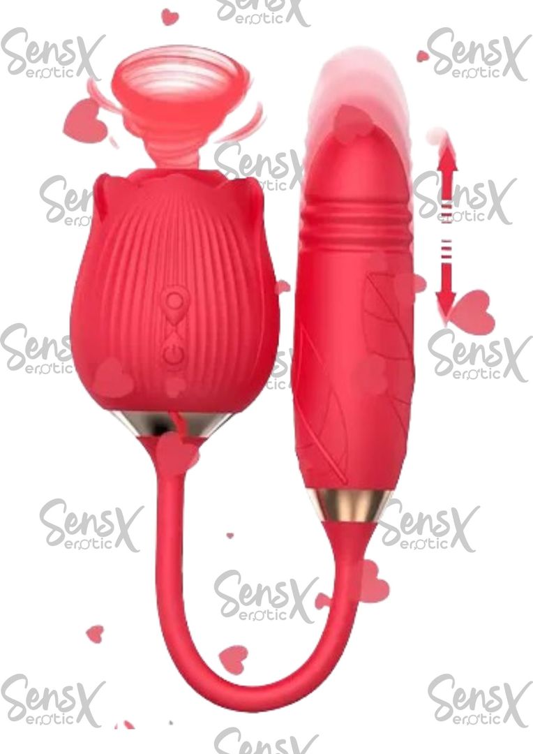 Bala vibradora y rosa succión 