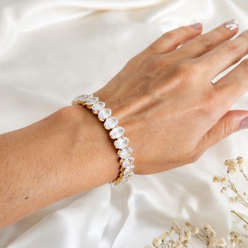 Imagen del producto BRAZALETE DE CIRCONES TRASLUCIDO - ITIEL