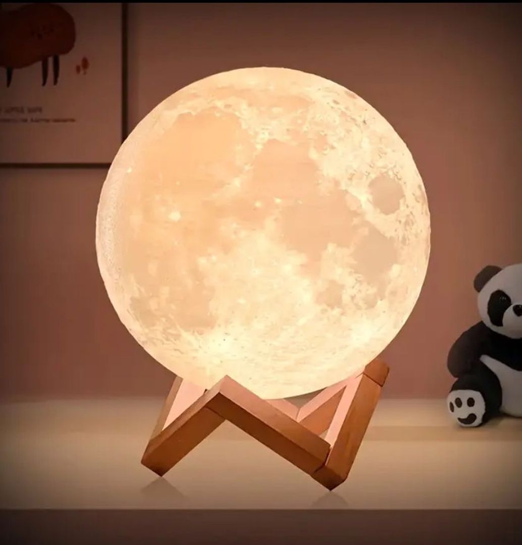 Lámpara de luna  de 15cm de diámetro
