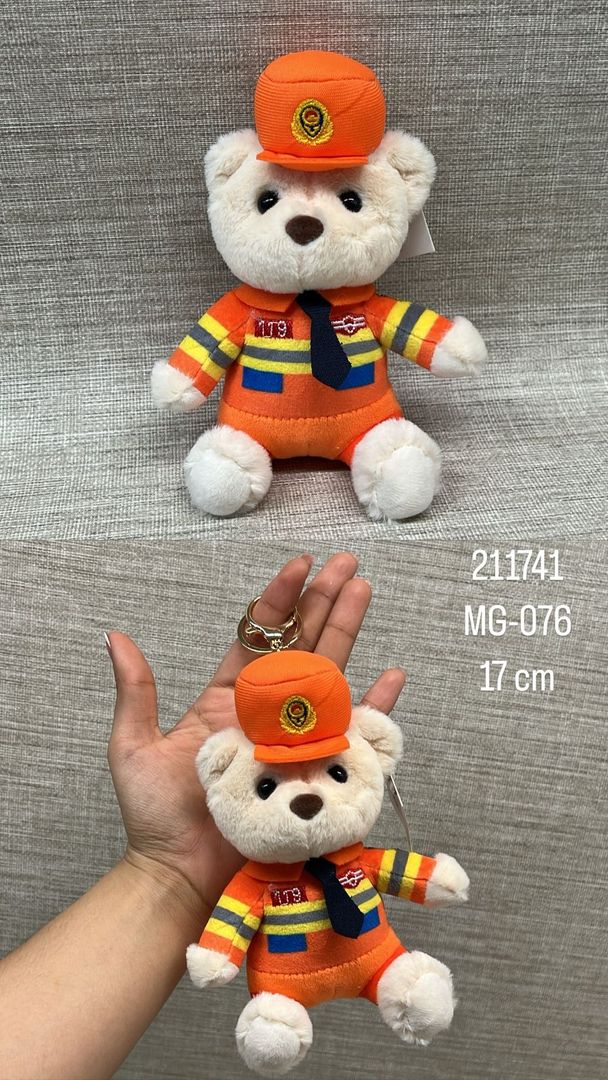 LLAVERO OSO RESCATISTA 17 CM 