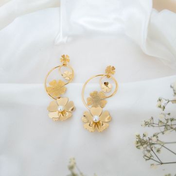 Imagen del producto ARETE ONDULADO FLOR
