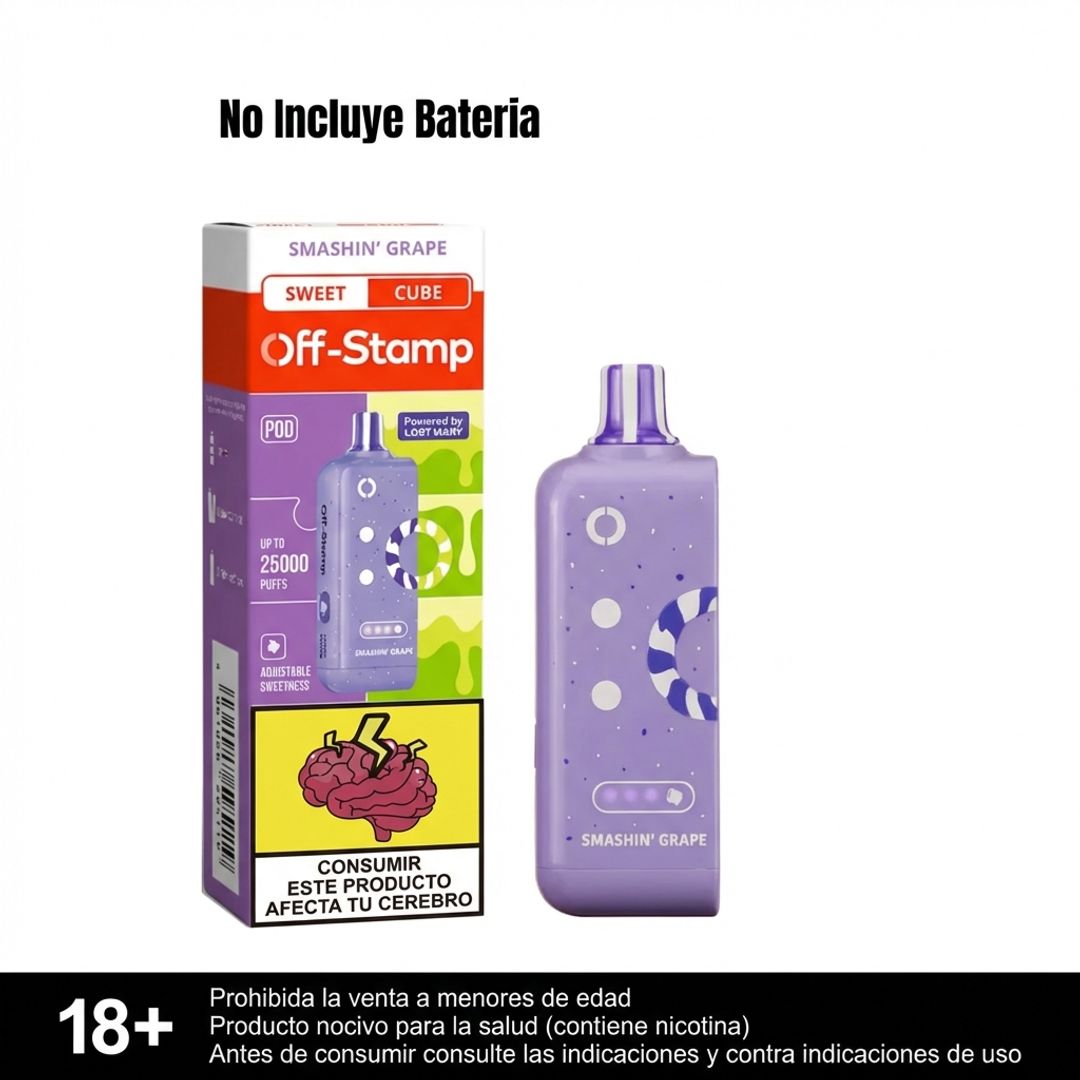 Pod Off Stamp Smashin' Grape 35.000 Puffs - Dulce