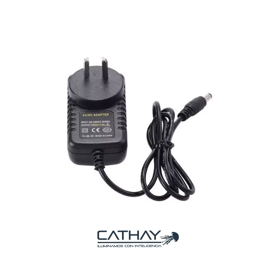 FUENTE DE PODER 12V 2AMP NEON LED ECONOMICA ZLD