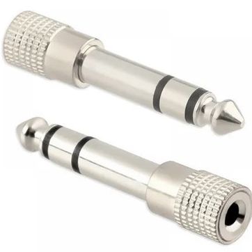 Convertidor audio plug 6.3mm a 3.5mm - imagen 1
