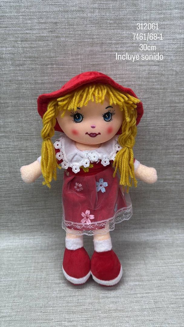 MUÑECA CON SONIDO SURTIDA 30 CM
